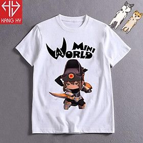 RẺ VÔ ĐỊCH-  Áo Thun In Hình Nhân Vật Games Mini Word Vải Cotton 4 Chiều F099