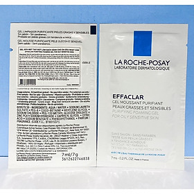 Sữa Rửa Mặt Dạng Gel Dành Cho Da Dầu Nhạy Cảm Effaclar Gel Moussant Purifiant La Roche Posay 50ml