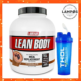 Combo Thực phẩm bổ sung Lean Body Chocolate, Kèm bình lắc - Sữa thay thế bữa ăn thông minh, tiện lợi của Labrada (30 lần dùng)