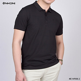 Áo Polo Nam Enkoni Đen Vải Cotton