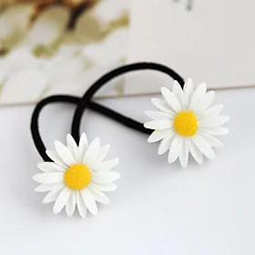 Combo 5 Dây Chun Kẹp Tóc Hoa Cúc Nhiều Mẫu