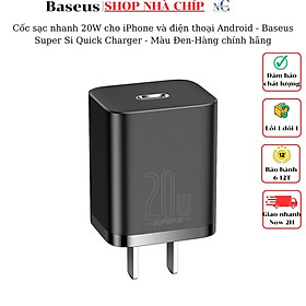 Sạc nhanh 20W cho iPhone và điện thoại Android - Baseus Super Si Quick Charger - Hàng chính hãng