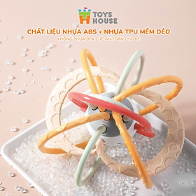 Đồ chơi bóng vòng nhựa mềm kết hợp gặm nướu cho bé ToysHouse 822-86