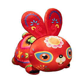 Rabbit Plush Toy Cartoon Ornament Plush Animal Doll for New Year
