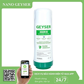 Mua Lõi lọc nước số 2 máy Ecotar  Lõi Aragon Bio Nano Geyser  Dùng cho máy Geyser Ecotar 4  Ecotar 8 - Hàng Chính Hãng