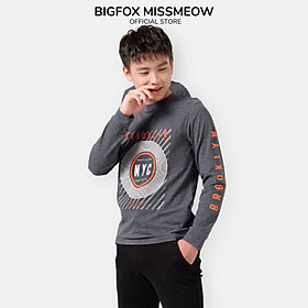 Áo bé trai BIGFOX - MISS MEOW thu đông, áo dài tay cho bé size đại hình NYC 40 - 52 kg