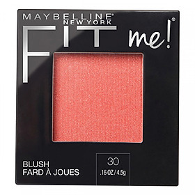 Phấn Má Hồng Mịn Lì Chuẩn Màu Maybelline Fit Me Blush - Màu 30 Rose 4,5g