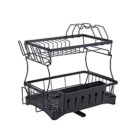 Dish Drying Rack with Drainboard Dish Drainer Organizer Rack for Home Pantry