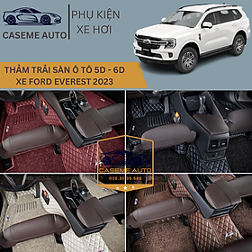 [FORD EVEREST] Thảm Trải Sàn, Lót Sàn Ô Tô 5D 6D Thiết Kế Theo Xe FORD EVEREST 2023 Chống Nước, Không Mùi - MẪU CARBON - Hàng Chính Hãng