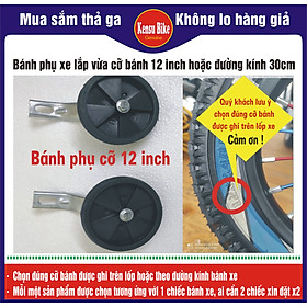 bánh phụ cho xe đạp trẻ em cỡ bánh từ 12-14-16-20 inch