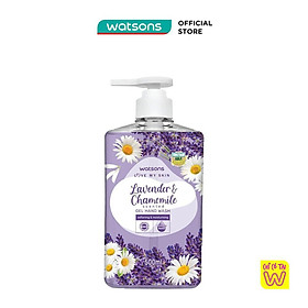 Gel Rửa Tay Watsons Love My Skin Lavender Chamomile Scented Gel Hand Wash 500ml