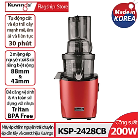 Mua Máy ép chậm chuyên ép cần tây và carrot Kuvings KSP-2428CB  400ml  Màu đỏ - Hàng chính hãng