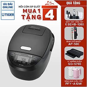 Mua Nồi cơm điện Tiger JPM-H18V(1.8L) Tặng Bình đun PFY-A10W + Vỉ nướng SQ-S700 + Bình giữ nhiệt AP-500 + Máy xay KSEHB-1000 - Hàng Chính Hãng