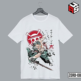 Áo thun Zoro, áo phông onepiece roronoa zoro wano mẫu mới cotton giá rẻ