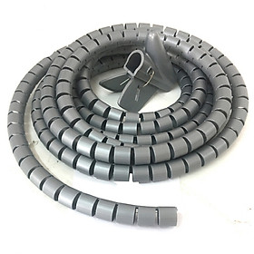 Ống Xoắn Bảo Vệ Dây Điện Suoli Kèm Vòng Kẹp Dây Cáp