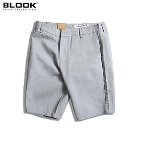 Quần short kaki nam BLOOK chất vải kaki phom lửng ngang gối 30081