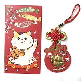 BAO LÌ XÌ MÈO THẦN TÀI CÁ CHÉP MỪNG TẾT CANH TÝ 2020  - MS411