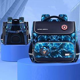 Ba Lô Chống Gù Captain America - Ume BA5889A1 - Màu Xanh Dương