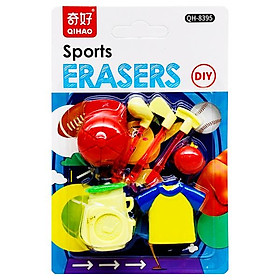 Vỉ Gôm Tẩy Thể Thao DIY - Qihao QH8395 - Mẫu 2