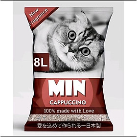 Cát vệ sinh cho mèo MIN 8L xuất sứ Nhật Bản