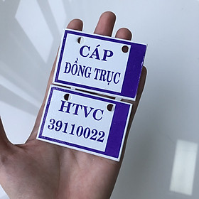 Mua Biển báo cáp đồng  trục  6cm x 4cm  nhôm 1.5mm  ( HTVC 039110022 )