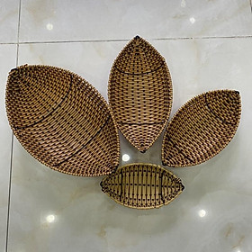 Mua Rổ nhựa giả mây hình thuyền để trang trí
