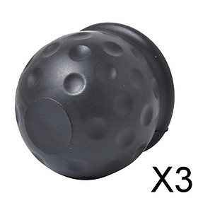 3x50mm Tow Bar Ball Cover Cap Trailer Car Towing Hitch Towball Cover