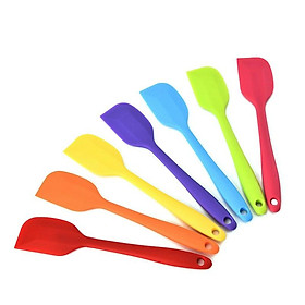 Mua Phới Thìa Khuấy Trộn Đồ Ăn Phới Vét Bột Làm Bánh Cán Dài Silicon 21cm Shop Mẹ Bí Đỏ AD57