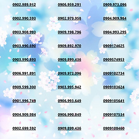 Sim đẹp Mobifone Chọn Số đầu 090, 0909 đầu số cỗ đẹp dễ nhớ