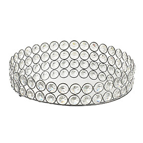 Cosmetic Tray Crystal Fruit Bowl Decorative Bowl Mirrored Decorative Plate, Storage For Jewelry \u0026 Make-up