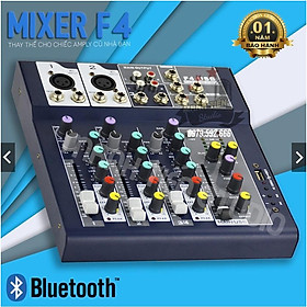 Mua CTY MT MIXER F4 USB PHIÊN BẢN CHUYÊN NGHỆP CÓ BLUETOOTH CHO KARAOKE GIA ĐÌNH LIVESTREAM FB  BIGO(BH 12T)