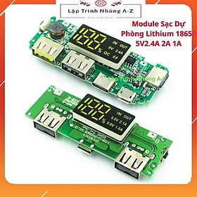 Mua  Lập Trình Nhúng A-Z  G12  Module Sạc Dự Phòng Lithium 18650 5V2.4A 2A 1A Hai Cổng USB Chuyên Dụng