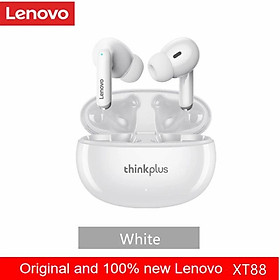 Tai nghe không dây Lenovo XT88 Bluetooth 5.3 TWS âm thanh nổi HD giảm ồn với mic chống nước pin trâu 350mAh-Hàng chính hãng