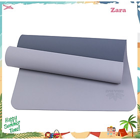 Thảm Tập Yoga TPE 2 Lớp ZERA-6MM-2L-XAM - Xám
