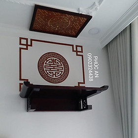 Mua Trang thờ gỗ treo tường đẹp giá rẻ TP HCM bàn thờ size 81 - 48 trọn bộ đầy đủ y như trong hình