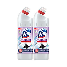 Combo 2 Chai Nước Tẩy Bồn Cầu Vim Trắng Sáng Hương Oải Hương 870 ML