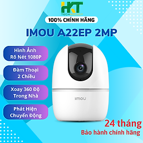 Camera IMOU Wifi A22EP 1080P2M xoay 360 độ đàm thoại 2 chiều trong nhà - Hàng chính hãng - Kèm thẻ 32GB