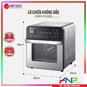 Mua Nồi chiên không dầu kiêm lò nướng Elmich AFE-3950 (14 Lít - 1700w) - Hàng Chính Hãng