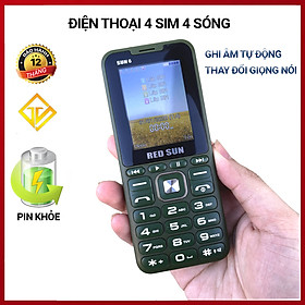 Mua Điện thoại Red Sun 6   4 sim   thay đổi giọng nói   pin trâu   mới nguyên seal - Bảo hành 12 tháng