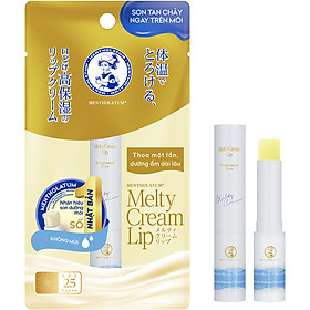 Son dưỡng môi tan chảy Rohto Mentholatum Melty Cream Lip SPF25 PA+++ 2.4g