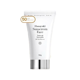 Kem Chống Nắng Hanayuki Sunscreen Face Nâng Tông Dưỡng Trắng SPF 50+/PA++++ ( Hanayuki Chính Hãng ) 50G