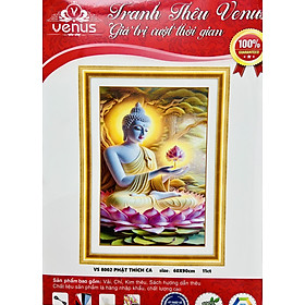Mua Tranh thêu kín chữ thập Phật thích ca vs8002  kích thước 60 x 90 cm