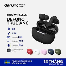 Tai nghe TRUE ANC TWS Earbuds Defunc - Hàng chính hãng - Bảo hành chính hãng 1 năm