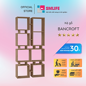 Giá sách bằng gỗ kiểu dáng nhỏ gọn SMLIFE Bancroft
