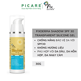 Gel Chống Nắng Fixderma Shadow SPF 30 Transparent Silicone Gel 30g