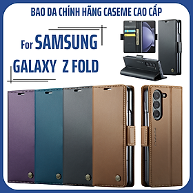 Bao Da Dạng Ví Caseme Cho Samsung Galaxy Z Fold5 – Chống Trộm Thẻ RFID, Nắp Gập Nam Châm, Khe Cắm Thẻ & Tiền, Giá Đỡ Xem Video - Hàng Nhập Khẩu