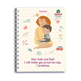 Nơi bán Sổ Lò Xo Notebook Minh Long - Dear Mom And Dad - Giá Từ -1đ