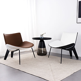 Ghế Sofa Đơn Hiện đại Bọc Da Cao cấp Chân kim loại bền đẹp - Ghế Thư Giãn Tiện lợi DECOR Sang trọng GHT025 Giao màu ngẫu nhiên