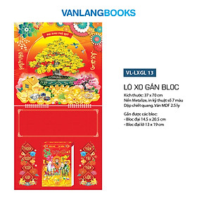 Lịch Gắn Bloc 2027 Văn Lang - Mai Nở Phát Tài (LXGL13-13A) Lịch Bloc Treo Tường