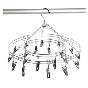 Mua MÓC PHƠI INOX TRÒN CÓ KẸP TIỆN DỤNG